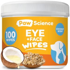 Paw Science Hypoallergenic Dog Eye Wipes – Coconut