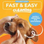 Paw Science Hypoallergenic Dog Eye Wipes – Coconut