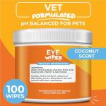 Paw Science Hypoallergenic Dog Eye Wipes – Coconut