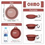 Collapsible Silicone Dog Bowl Set for Travel