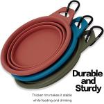 Collapsible Silicone Dog Bowl Set for Travel