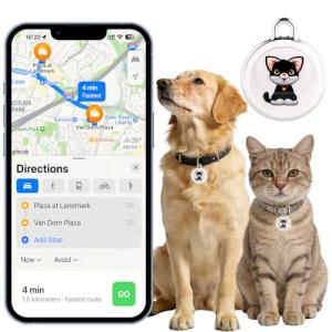 GPS Tracker for Dogs and Cats - Waterproof, Long Battery