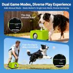 Automatic Dog Ball Launcher with 4 Chew-Resistant Balls