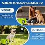 Automatic Dog Ball Launcher with 4 Chew-Resistant Balls