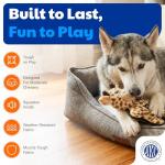 Durable Giraffe Plush Dog Toy with Squeaker