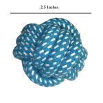 Durable Cotton Rope Dog Ball Toy - 3 Pack