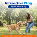 Durable Giraffe Plush Dog Toy with Squeaker