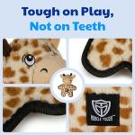 Durable Giraffe Plush Dog Toy with Squeaker