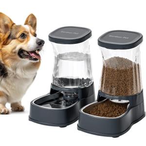 Automatic Dog Water Dispenser and Food Feeder Set