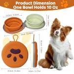 Collapsible Dog Travel Bowls with Carry Case
