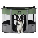 Foldable Dog Playpen with Shade Cover, Portable