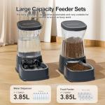 Automatic Dog Water Dispenser and Food Feeder Set