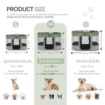 Foldable Dog Playpen with Shade Cover, Portable