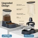Automatic Dog Water Dispenser and Food Feeder Set