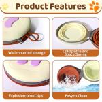 Collapsible Dog Travel Bowls with Carry Case