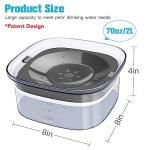 UPSKY 70oz Spill-Proof Dog Water Bowl