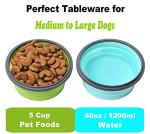 Collapsible Travel Dog Bowls 2-Pack, 40 OZ