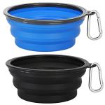 Kytely Collapsible Dog Bowls 2-Pack for Travel