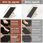 Adjustable Wooden Dog Ramp for Beds and Cars
