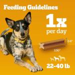 Pedigree Dentastix Small & Medium Breed Dog Treats, Original with Real Chicken, 13.93 oz. Bag (25 Treats)