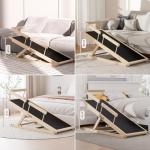 Adjustable Wooden Dog Ramp for Beds and Cars