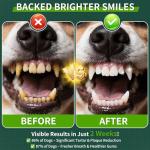 Dog Dental Powder, Dog Teeth Cleaning Powder with Natural Herbal Blend, Plaque Off Pet Tooth Cleaning lab co, Targets Tartar & Reduces Plaque & Bad Breath for Dogs & Cats, Mint -150Grams