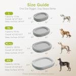 CWAWZ XL Orthopedic Dog Bed, Extra Large Dog Bed, Dog Sofa for Large Sized Dogs with Full-Surround Bolsters, Dual-Sided Dog Cooling Bed with Memory Foam, Washable Sofa with Nonslip Bottom, Light Grey