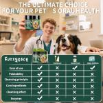 Dog Dental Powder, Dog Teeth Cleaning Powder with Natural Herbal Blend, Plaque Off Pet Tooth Cleaning lab co, Targets Tartar & Reduces Plaque & Bad Breath for Dogs & Cats, Mint -150Grams