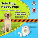 GaleKoon Automatic Ball Launcher for Dogs, Dog Ball Launcher with 6 ETPU 2.3” Balls, Adjustable Distance Thrower for Indoor & Outdoor Fetch Play, Interactive Pet Toy for Small & Medium Dogs