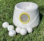 GaleKoon Automatic Ball Launcher for Dogs, Dog Ball Launcher with 6 ETPU 2.3” Balls, Adjustable Distance Thrower for Indoor & Outdoor Fetch Play, Interactive Pet Toy for Small & Medium Dogs