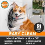 K&H Pet Products Cooling Elevated Dog Bed, Outdoor Raised Cot with Waterproof Breathable Mesh for Medium Dogs, Portable Place Bed with Heavy-Duty Metal Frame & Hammock Style Cover - Medium Tan