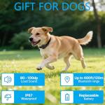 Dog Trackers Smart Pet Tracker for Collar Dog Trackers Pet Location Tracker with Holder No Monthly Fee Compatible with Apple Find My (iOS Only Not for Android) Anti-Lost Device for Pets Bag Straps