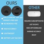 Dog Trackers Smart Pet Tracker for Collar Dog Trackers Pet Location Tracker with Holder No Monthly Fee Compatible with Apple Find My (iOS Only Not for Android) Anti-Lost Device for Pets Bag Straps