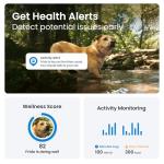 Tractive GPS Dog Tracker (2025 Release) Real-time Pet Location Tracker | Health & Wellness Alerts | Virtual Fence for Dogs | Bark Monitoring (Brown w/Olive Cover)