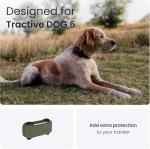 Tractive GPS Dog Tracker (2025 Release) Real-time Pet Location Tracker | Health & Wellness Alerts | Virtual Fence for Dogs | Bark Monitoring (Brown w/Olive Cover)