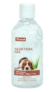 Raslok Aloe Vera Gel for Dog (Canine) 99% Natural, Hydrating Skin & Coat Care – Free from Paraben, Alcohol, Fragrance & Color – 220gm (7.7oz)