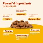 MULTIBITES 330 Bites Dog Vitamins and Supplements -Multivitamin for Dogs Chewable with Glucosamine,Omega 3,Taurine,MSM - Support Hip & Joint,Skin and Coat,Immunity,Digestive Health