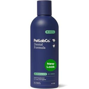 PetLab Co. Cat and Dog Dental Formula, Keep Dog Breath Fresh and Teeth Clean, Supports Gum Health - Water Additive Dental Care Targets Tartar - Packaging May Vary