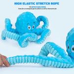 Dog Toys for Aggressive Chewers Indestructible Squeaky Dog Toys Octopus-Tug of War Dog Toys for Large Breed Tough Interactive Stuffed Dog Chew Toys for Puppies Small & Large Dogs