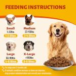 MULTIBITES 330 Bites Dog Vitamins and Supplements -Multivitamin for Dogs Chewable with Glucosamine,Omega 3,Taurine,MSM - Support Hip & Joint,Skin and Coat,Immunity,Digestive Health