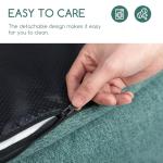 Hollypet Orthopedic Rectangle Dog Bed for Large Dogs, Supportive Egg-Crate Foam Pet Beds with Removable Washable Waterproof Cover and Non-Slip Bottom, Green, 38" L x 29" W x 8.5" Th