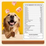 MULTIBITES 330 Bites Dog Vitamins and Supplements -Multivitamin for Dogs Chewable with Glucosamine,Omega 3,Taurine,MSM - Support Hip & Joint,Skin and Coat,Immunity,Digestive Health