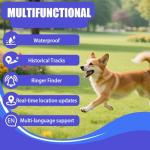 Smart GPS Tracker for Dogs|mini Easy to use Cat GPS Tracker|Real-time Positioning Smart Alarm pet Tracker|Waterproof and Drop-Proof|Extra Long Battery Life of one Year|No Subscription (Android & iOS)
