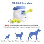 Automatic Dog Ball Launcher with 3 Mini Tennis Balls