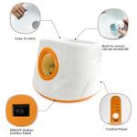 YXX-TECH Automatic Ball Launcher for Dogs with 6pcs 2.3 Inch Etpu Tennis Balls,Thrower Distance 20-45ft,interacive Dog Toys for Indoor/Outdoor for Small Or Medium Dogs (Orange)