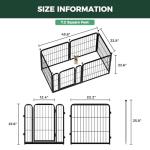 FXW Rollick Unleashed Dog Playpen for Indoor, Yard, RV Camping, 24 inch 6 Panels for Small and Puppy Dogs│Patented