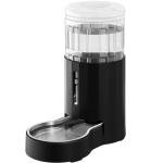 CZPET Dog Water Bowl Dispenser, 8L Automatic Dog and Cat Water Dispenser with Stainless Steel Bowl, Gravity Waterer, Large Capacity, and Quiet Drinking Area for Pets (8L,Black)