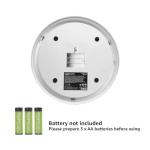 Amazon Basics Automatic Pet Feeder, Electronic Timed Dog and Cat Food Dispenser, 6 Portions, Plastic, Black, 12" X 12" X 2.3"