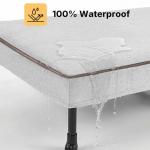 Veehoo Elevated Dog Bed with Waterproof Cushion Mat, Cooling Raised Dog Beds with Padded Top, Washable Outdoor Dog Bed, Orthopedic Pet Cot for Indoor & Outdoor, Large Dog Bed 42" x 30", Dark Grey