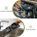 PICCYIN Silicone Collapsible Dog Bowl,2-in-1 Travel Dog Bowls Portable Pet Food & Water Bowls for Walking Camping Hiking Traveling with Storage Bag (Grey)